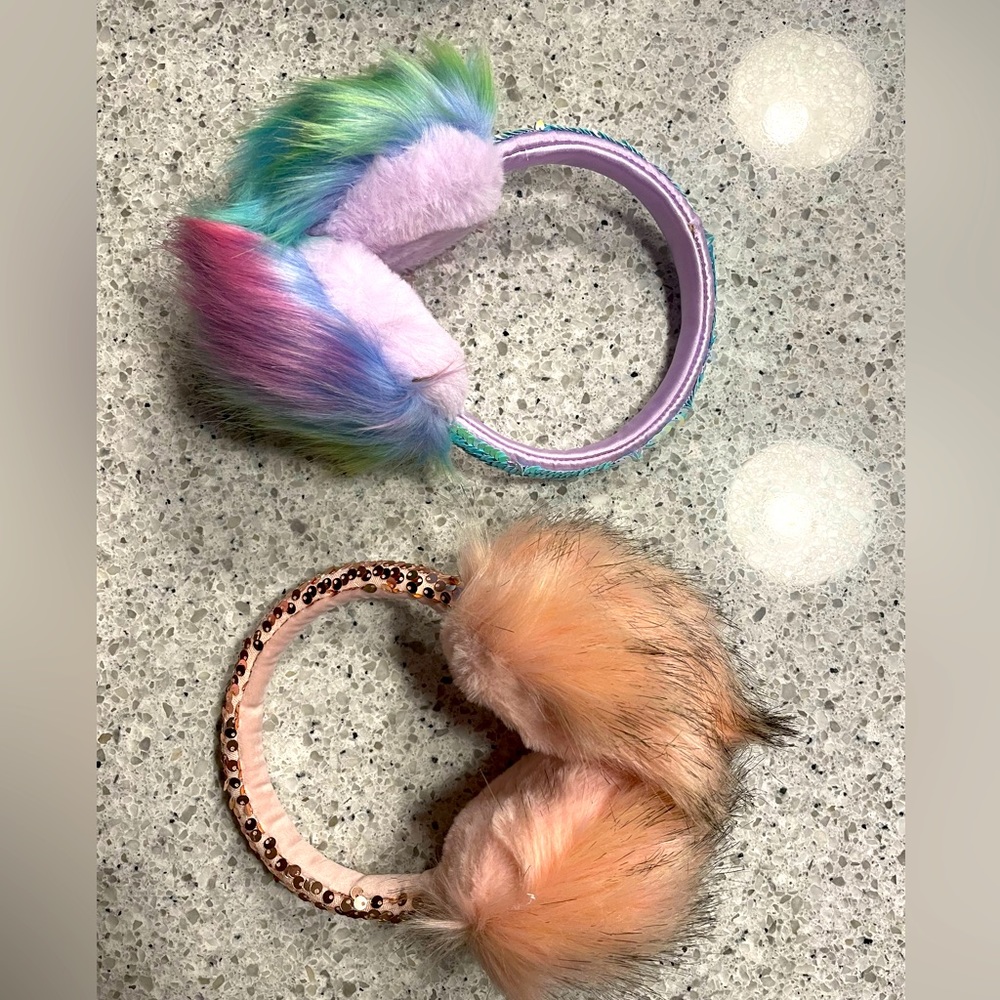 NEW! Girls 2 Pack Earmuffs